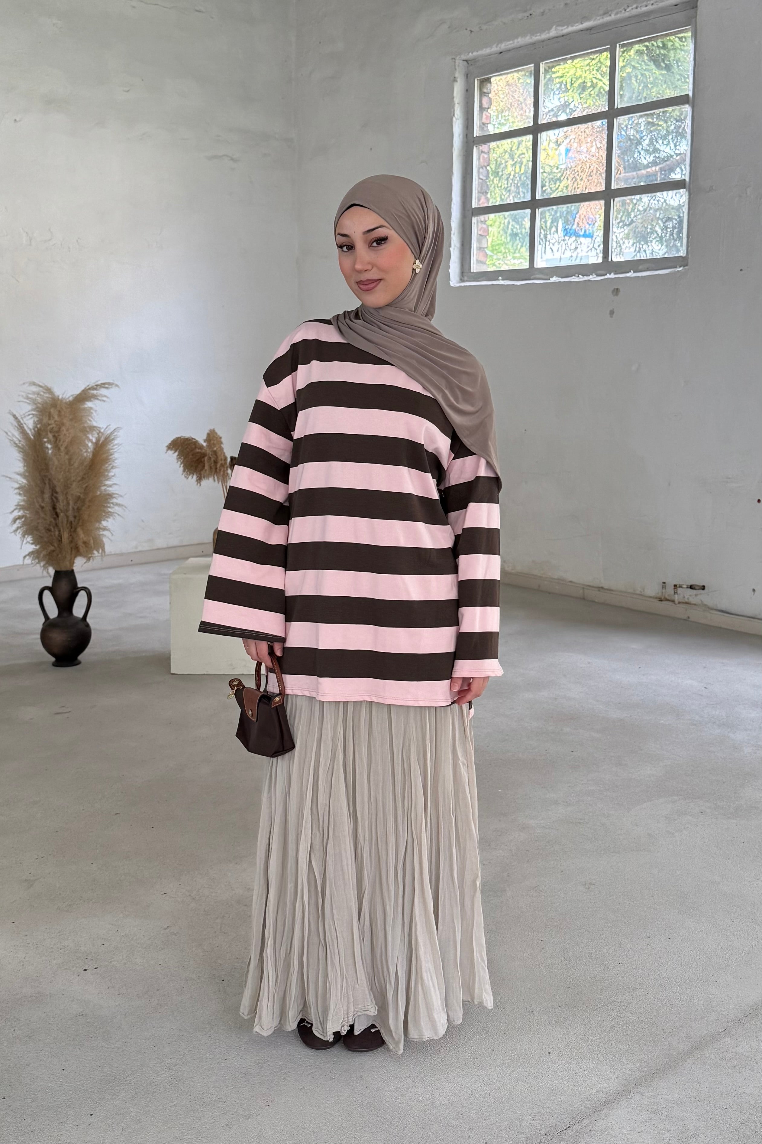 Gestreiftes Basic-Oberteil