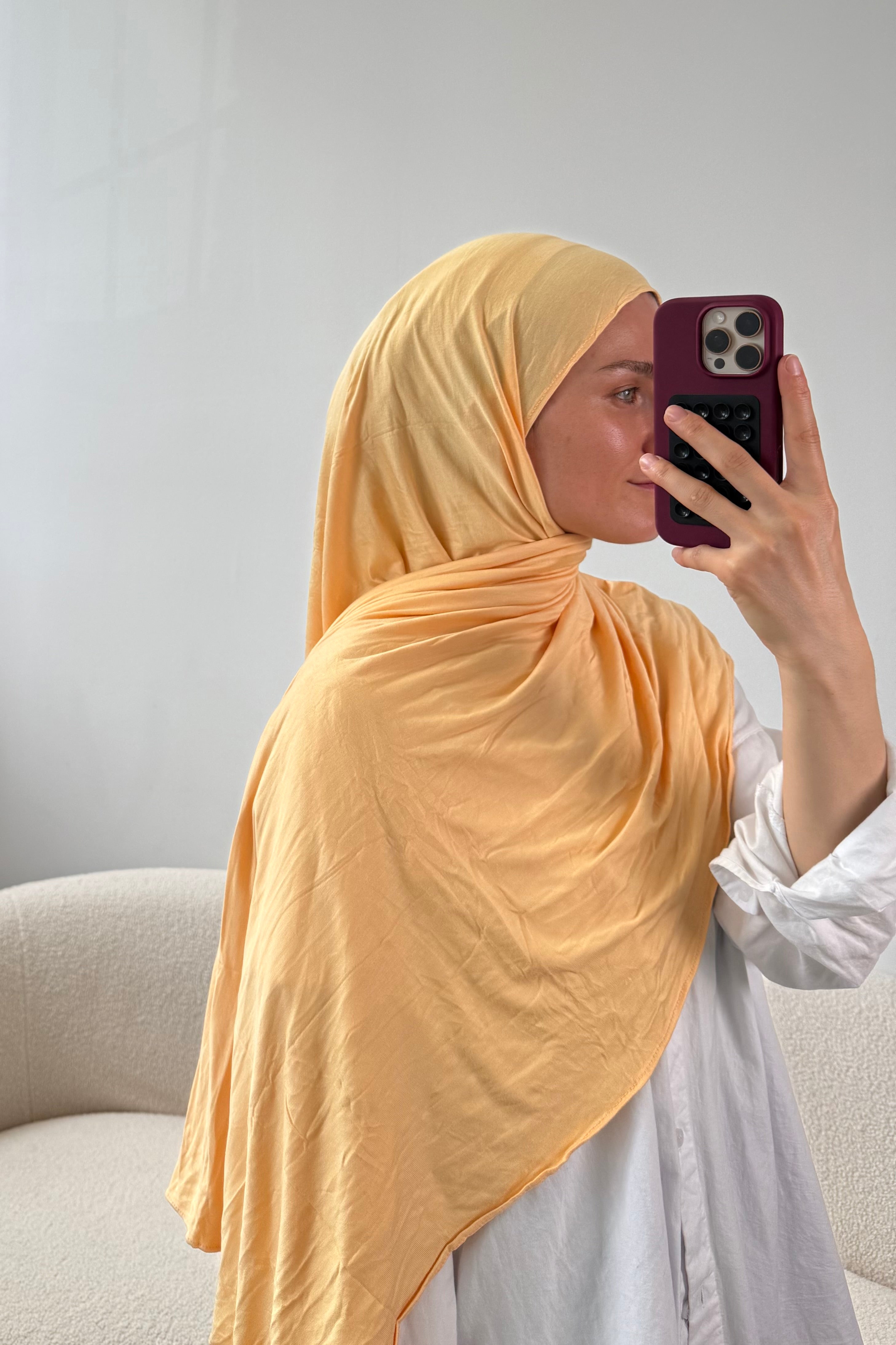 Premium Jersey in Apricot