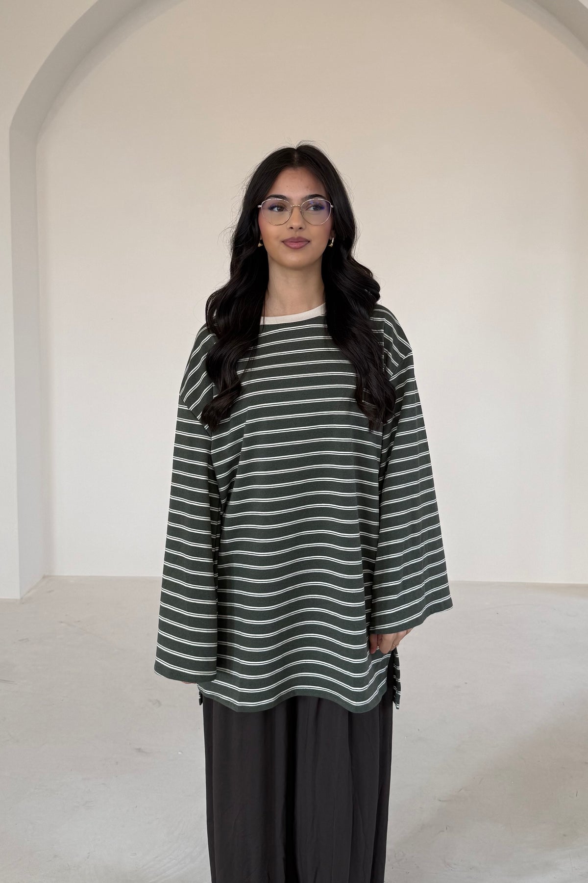 Esila Gestreiftes Langarmshirt