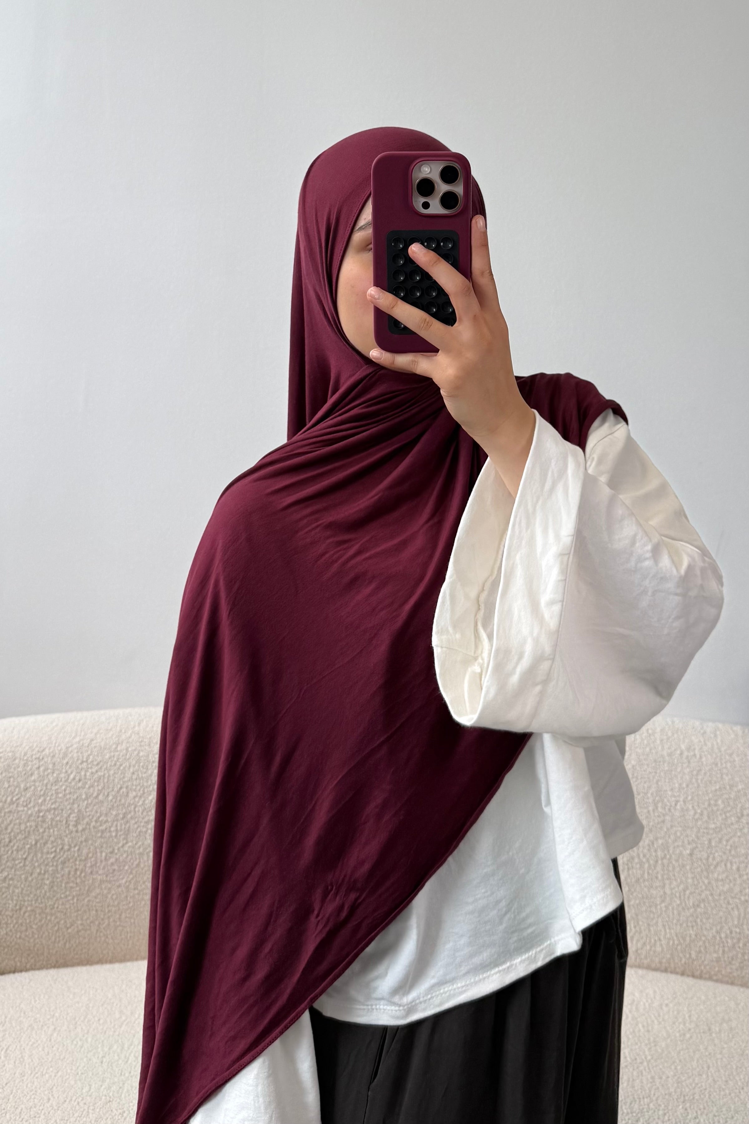 Premium Jersey in Bordeaux