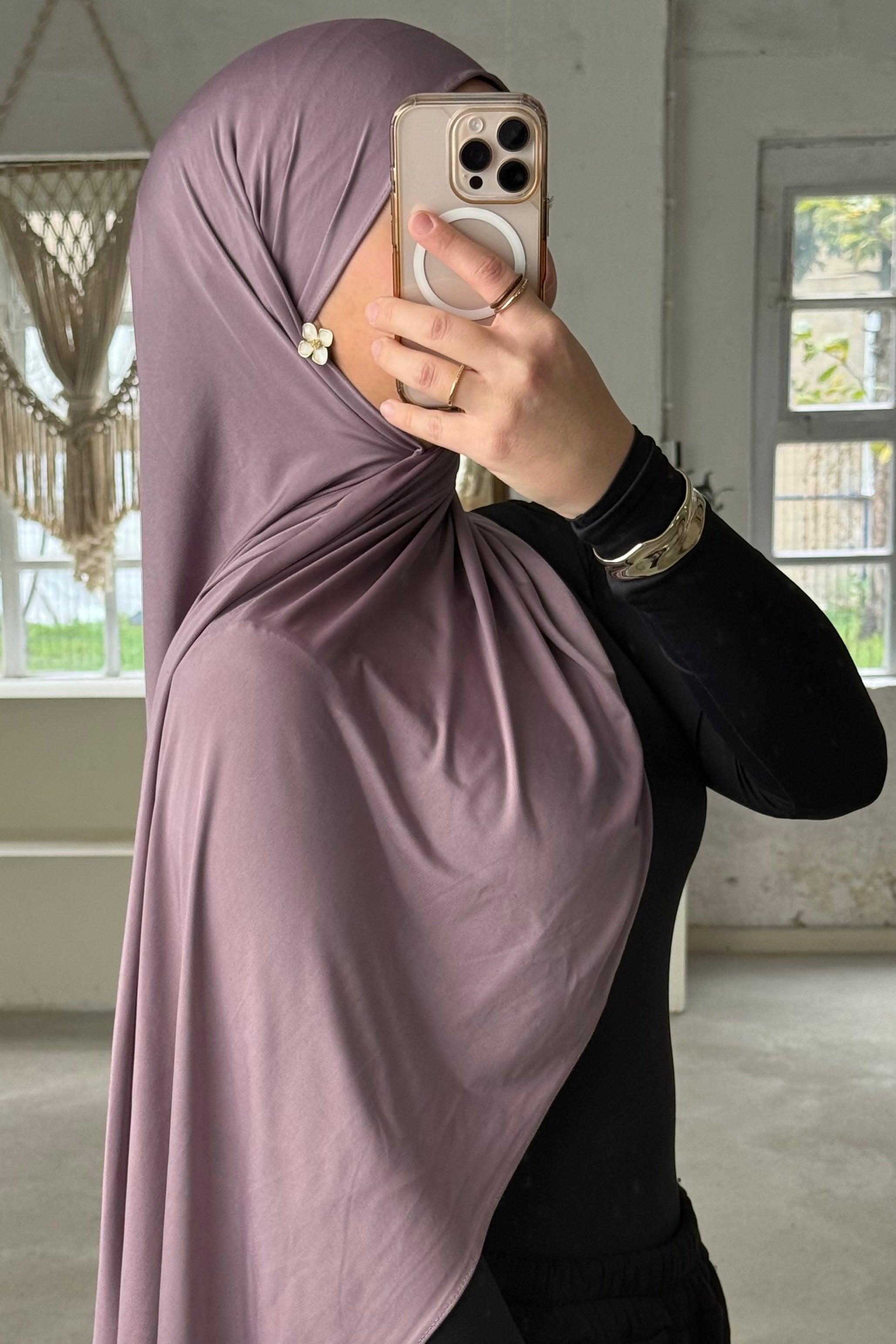 Liquid Jersey in Lila