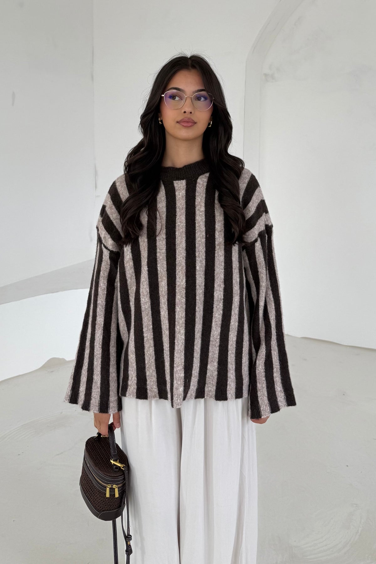 Gestreifter Pullover