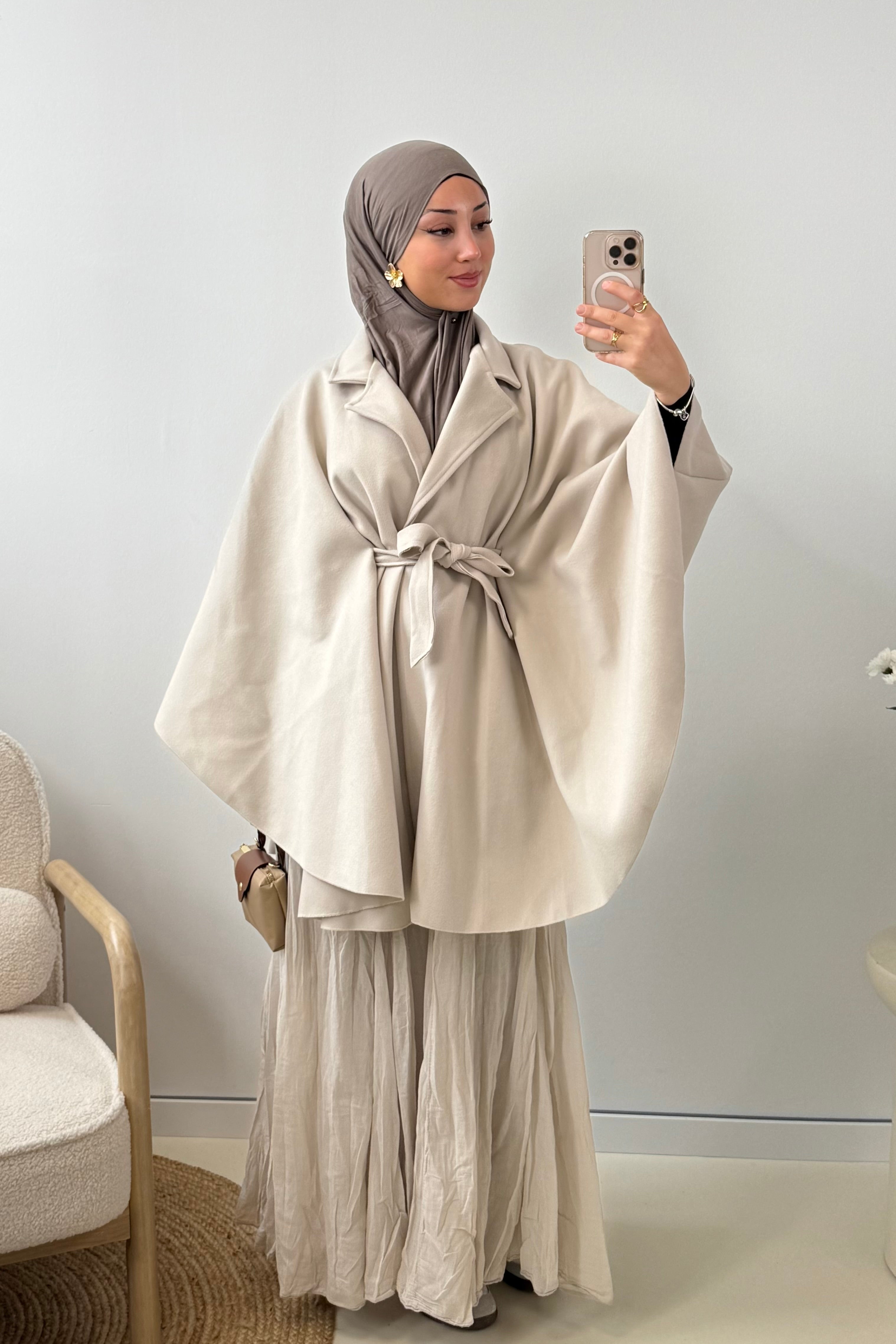 Coco Poncho mit Gürtel