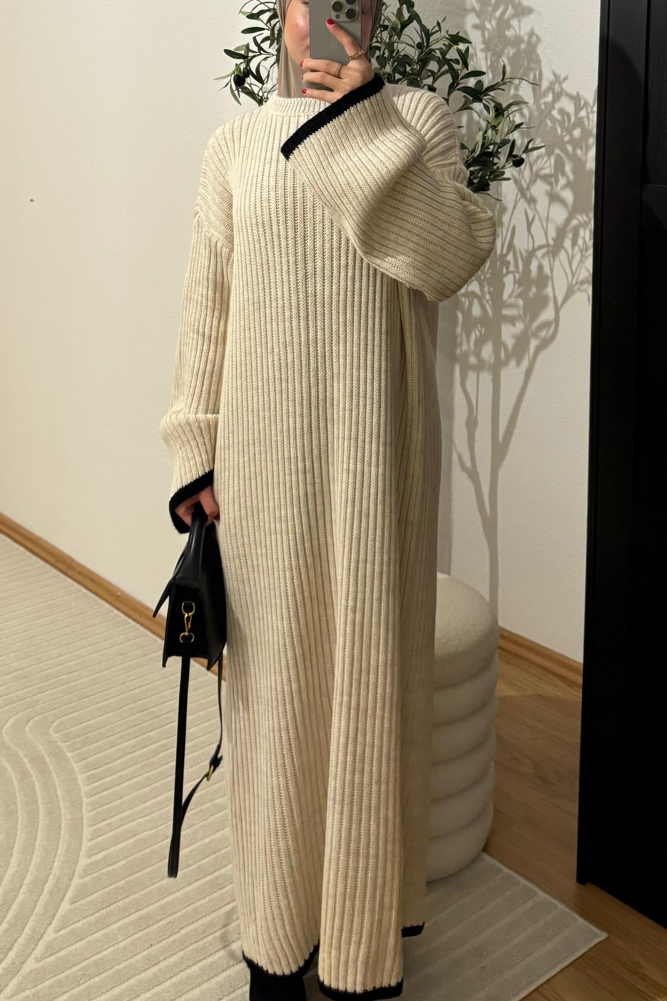 Tara Strickkleid in Beige