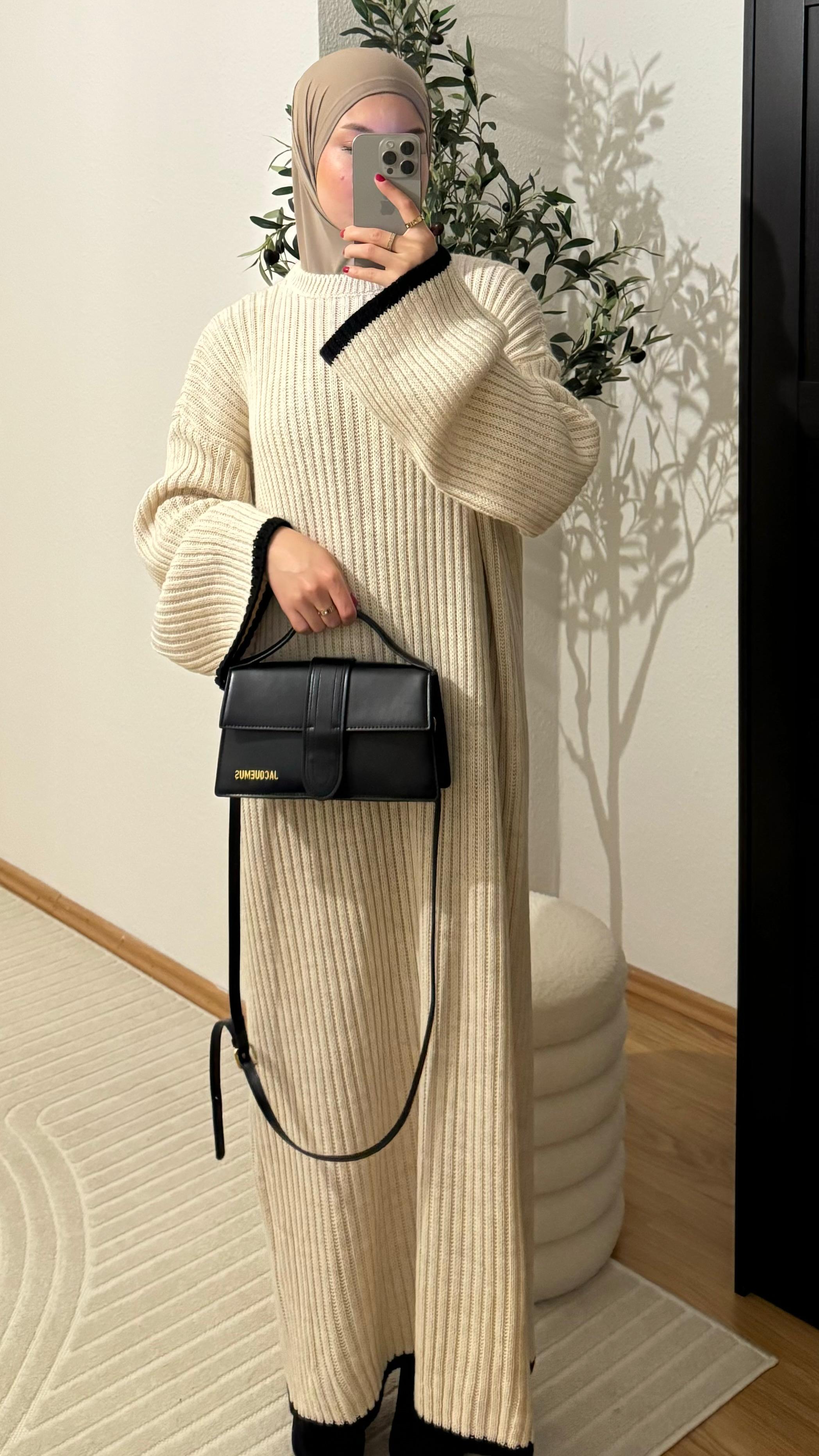 Tara Strickkleid in Beige
