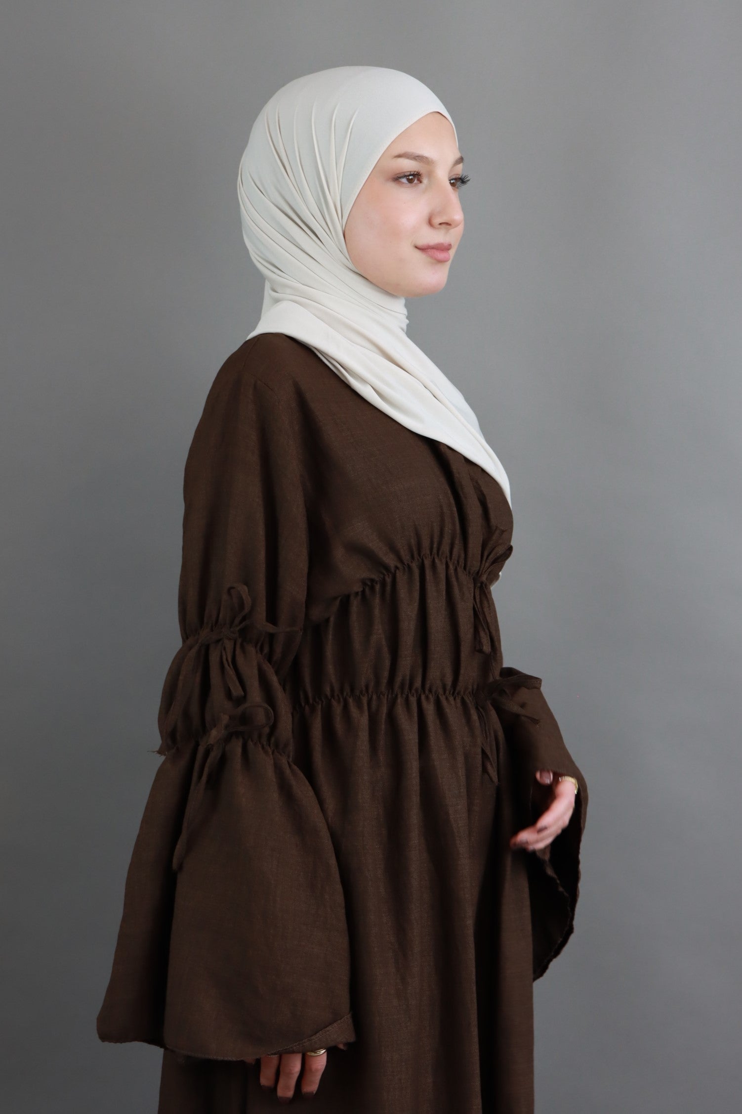 "Ayza" Kleid in Schokobraun