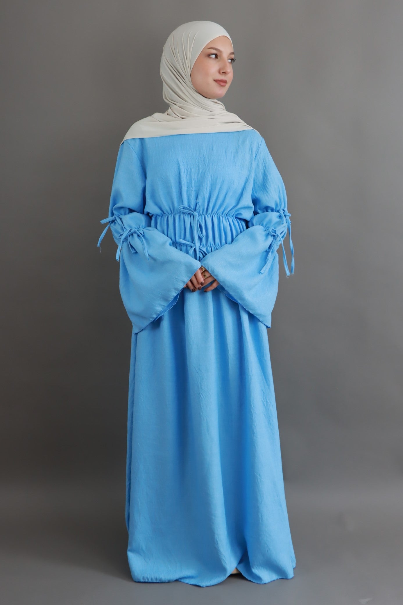 "Ayza" Kleid in Babyblau