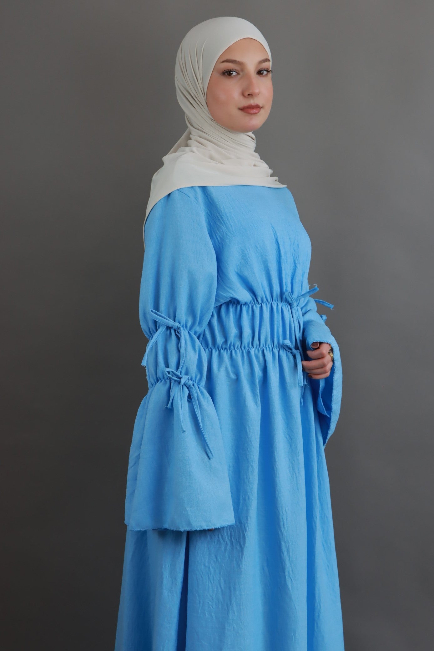 "Ayza" Kleid in Babyblau