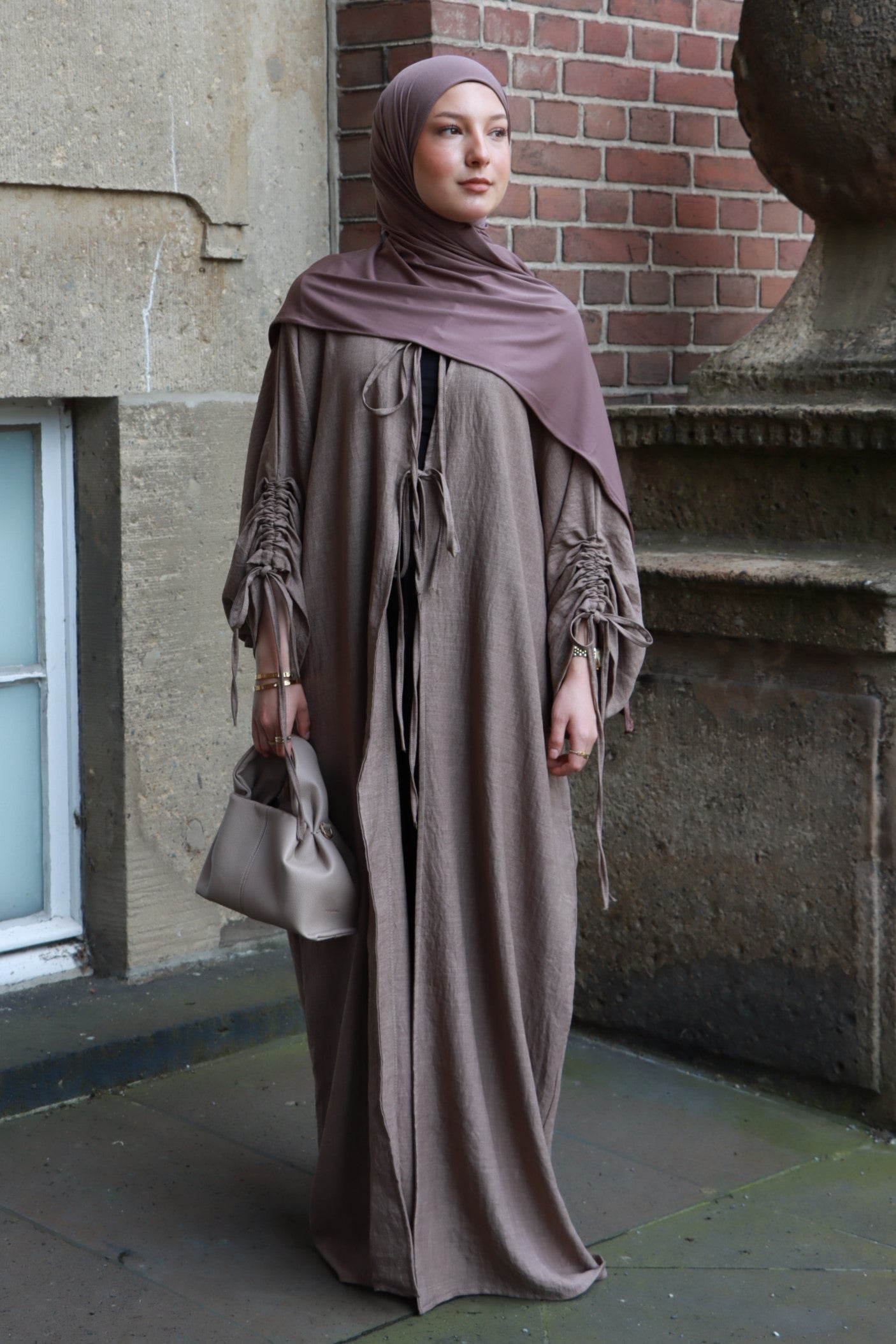 "Nadia" Kimono in Taupe