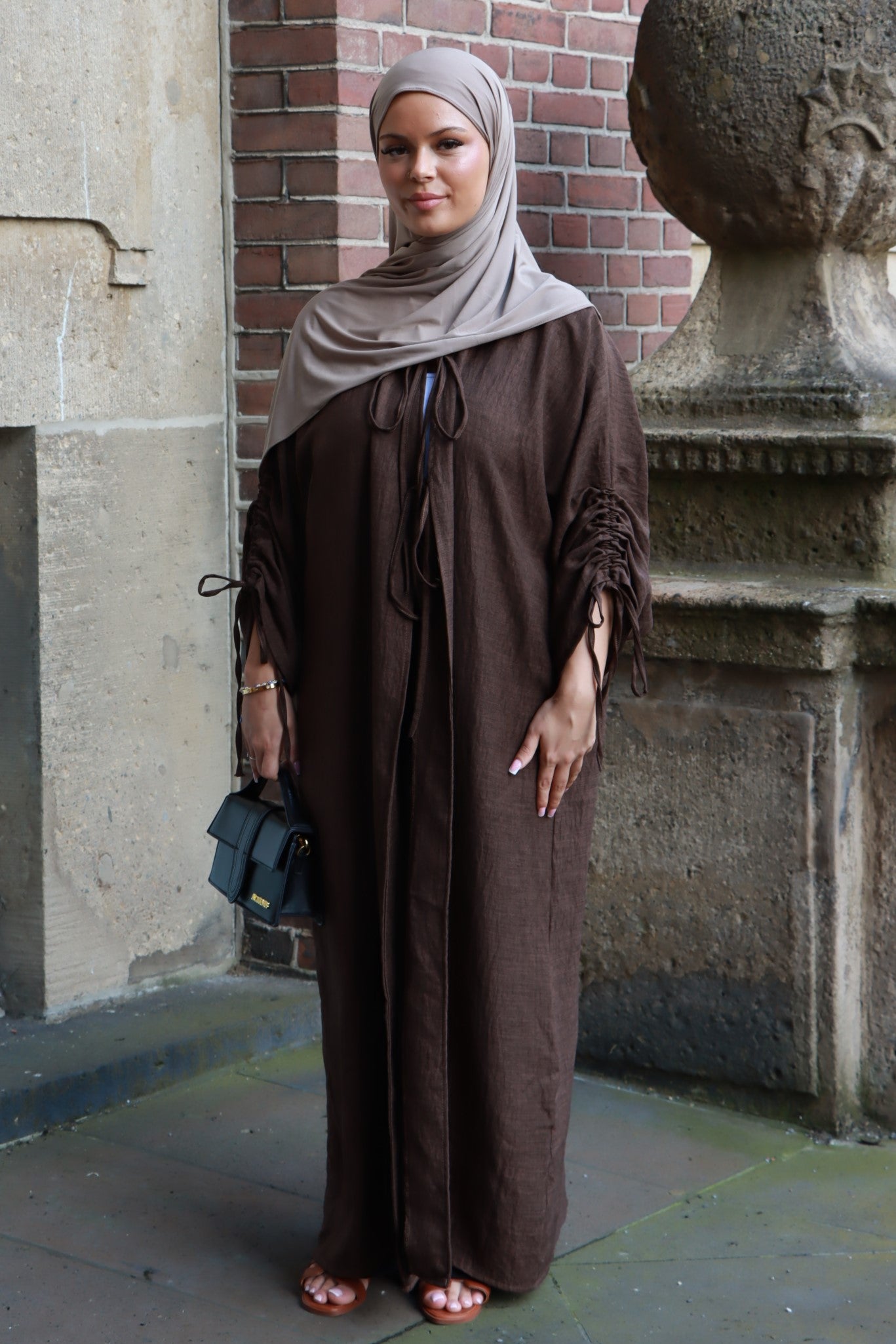 "Nadia" Kimono in Schokobraun