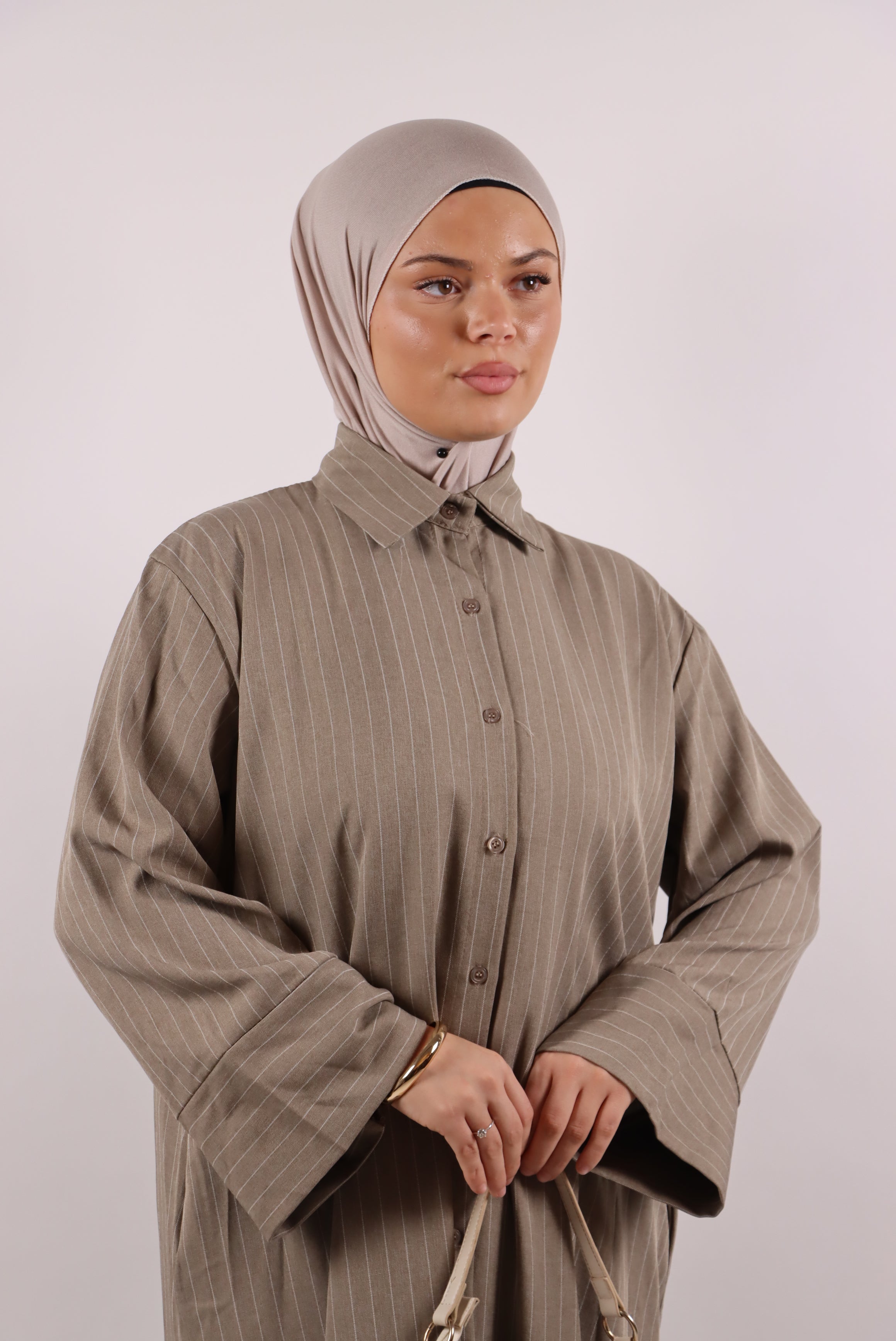 Naila Hemdkleid in Taupe