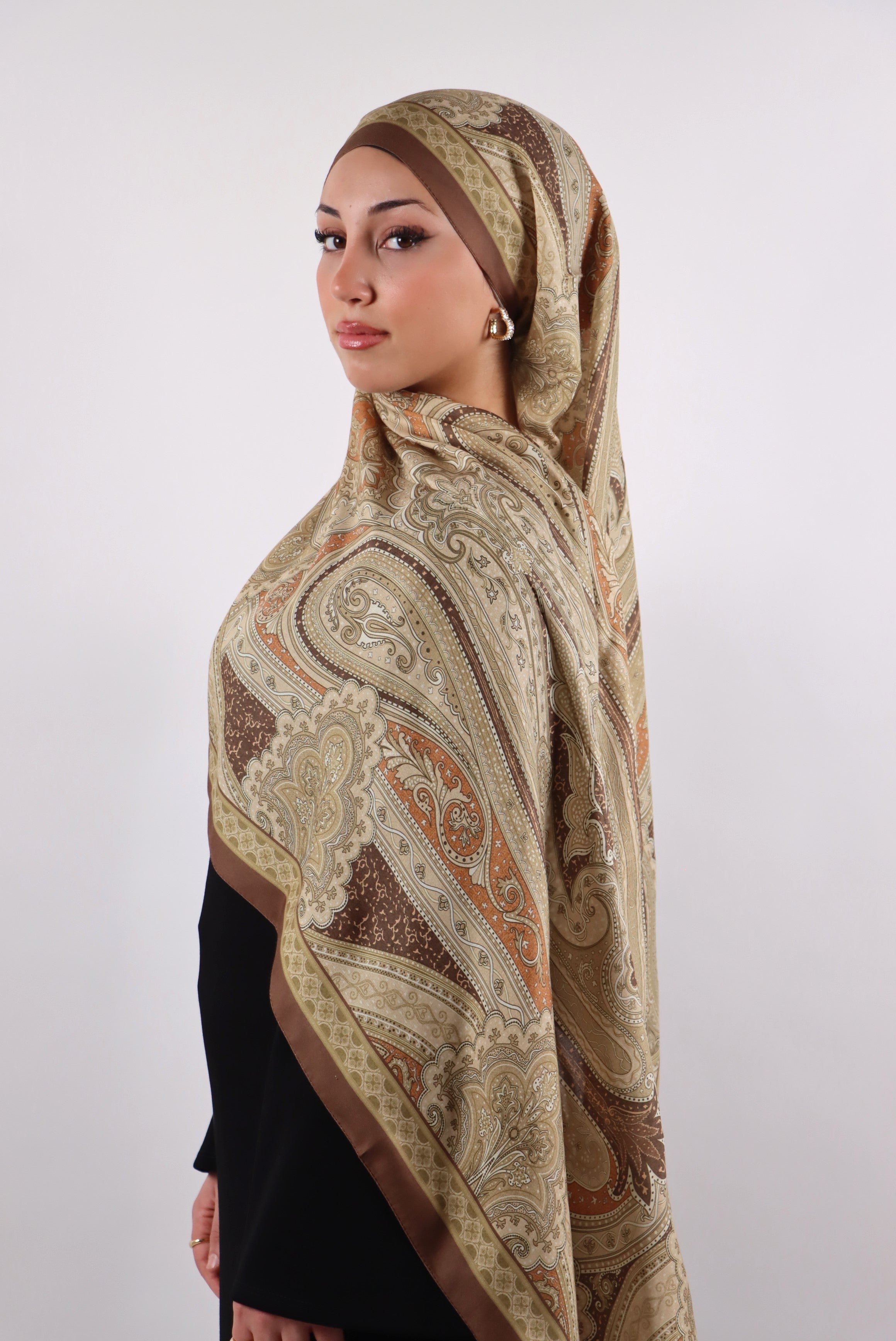 Soft Bohéme Hijab in Karamell
