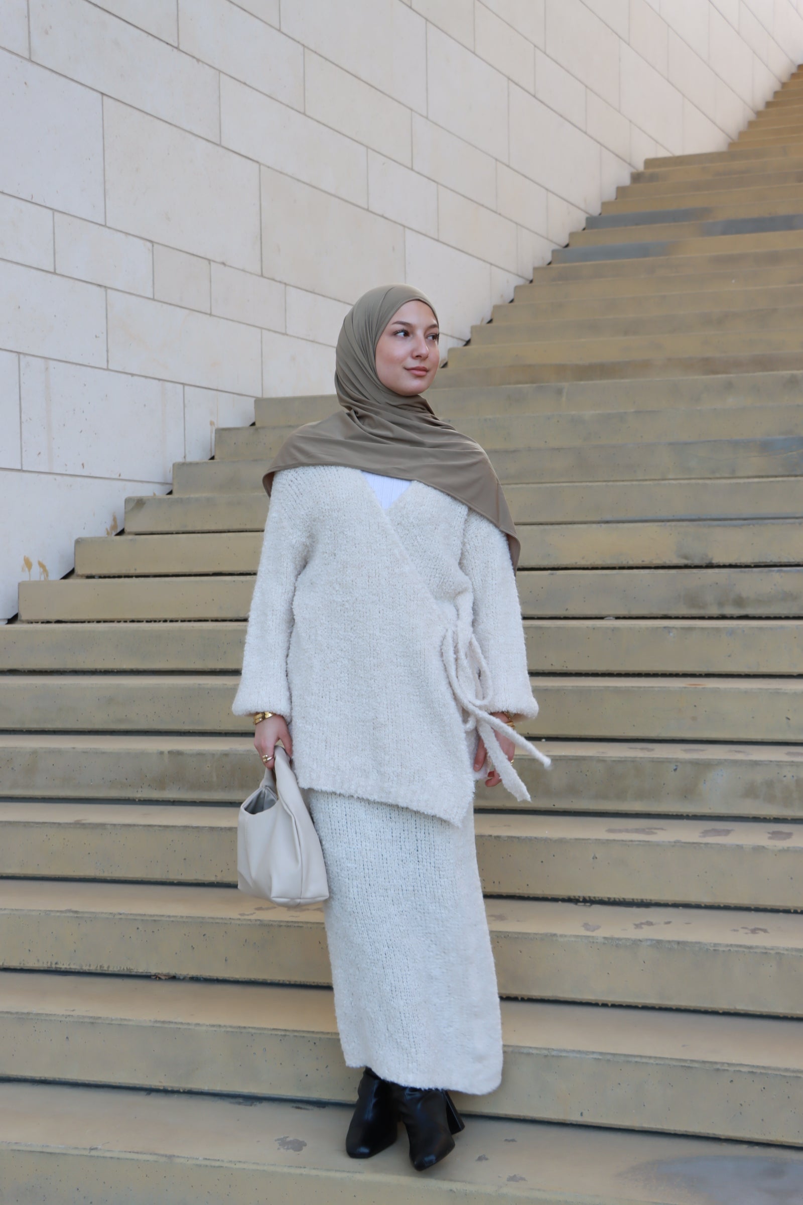 Teddy 2-Teiler in Beige