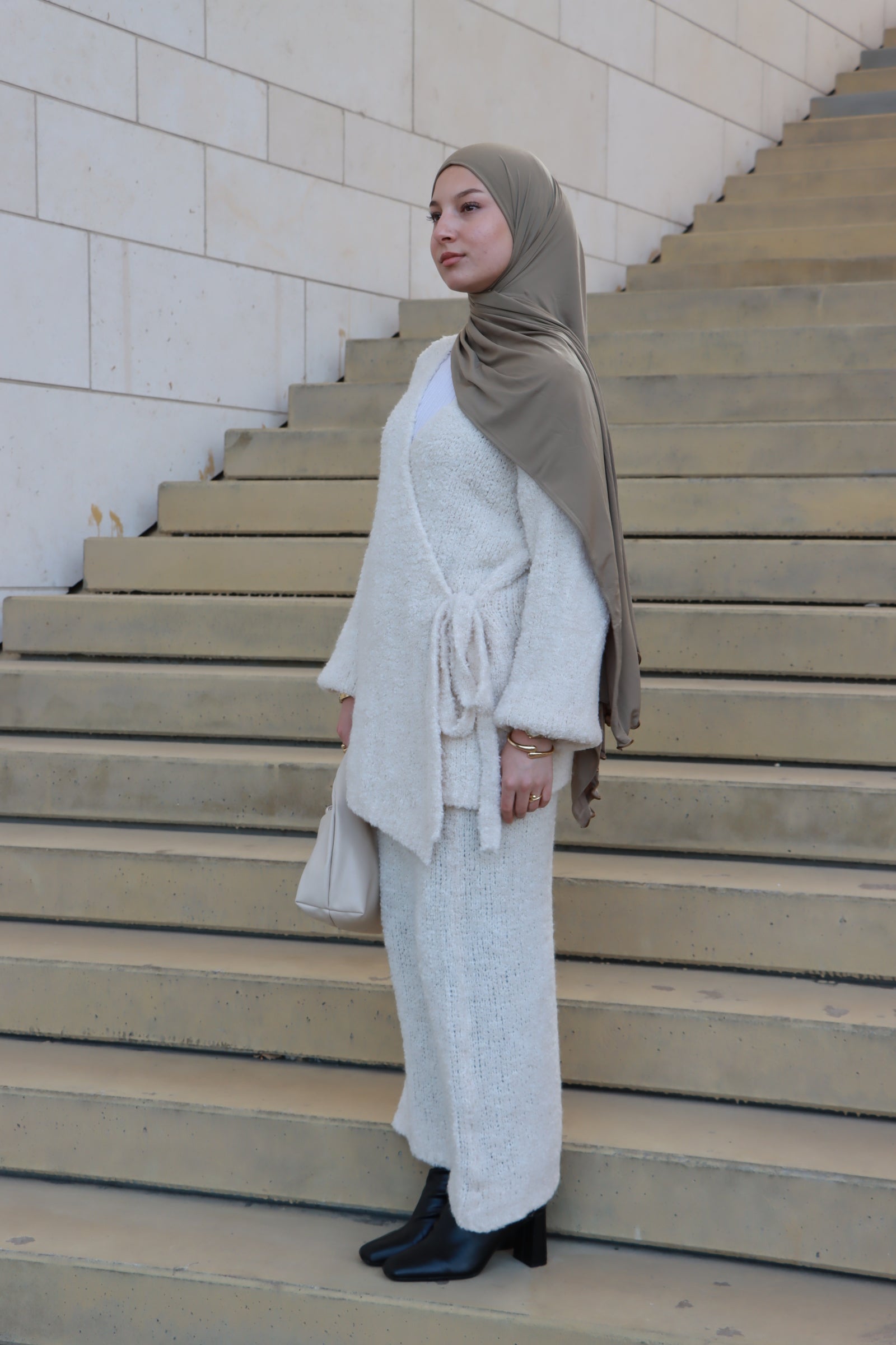 Teddy 2-Teiler in Beige