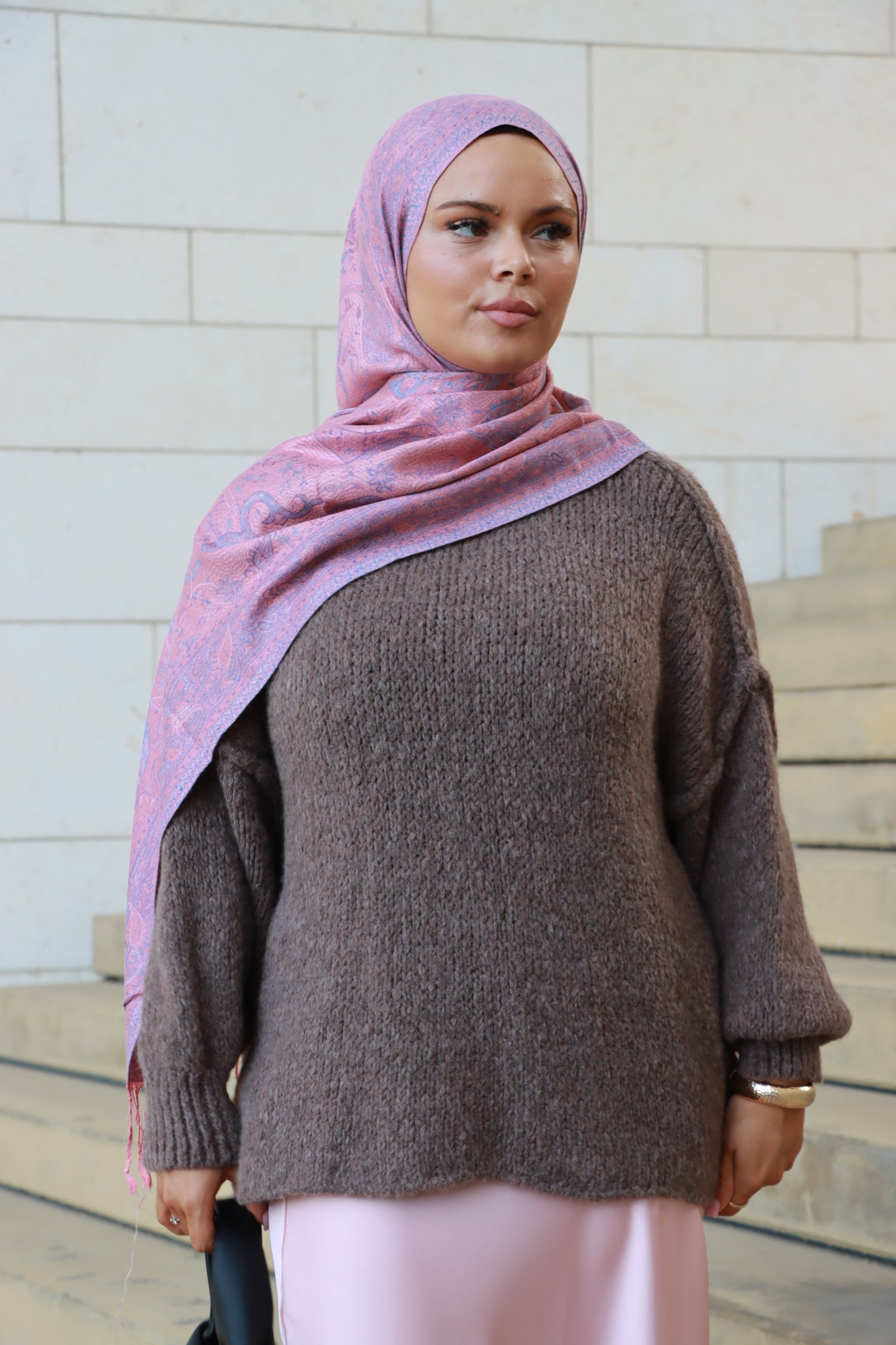 Pearl Oversized Pullover in Mocca