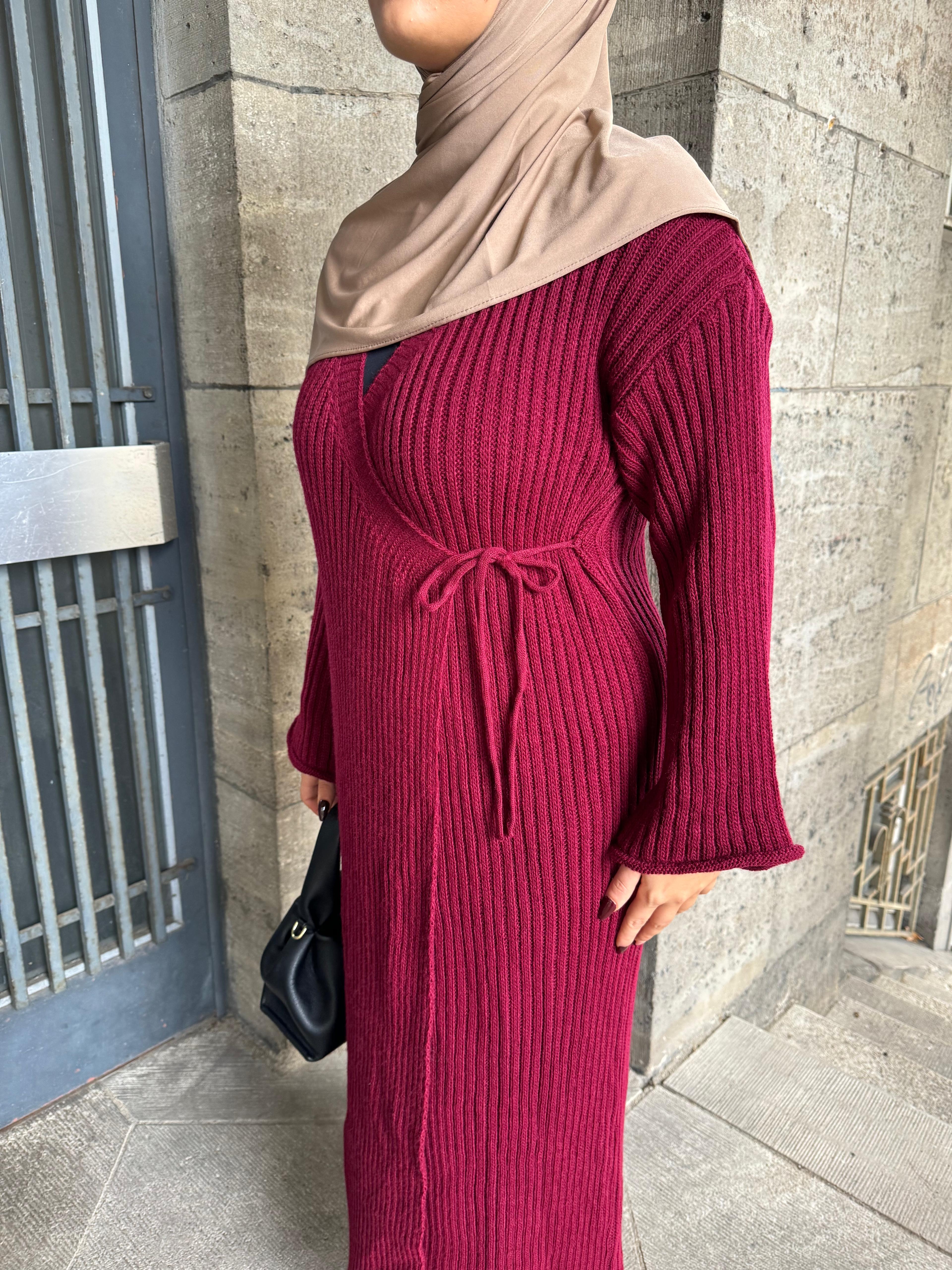 Mevlana Wickelkleid in Bordeux
